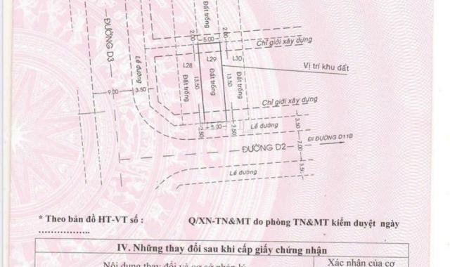 Đất đường số 14m, Quận 7, cạnh Phú Mỹ Hưng. 5*18m