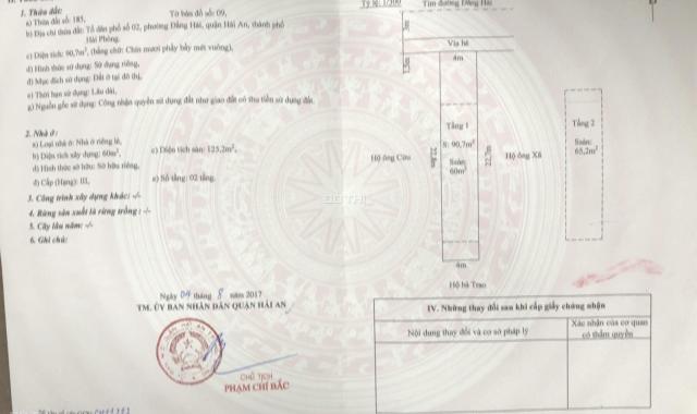 Chính chủ cần bán căn nhà mặt tiền số 356 phường Đằng Hải, quận Hải An, TP. Hải Phòng