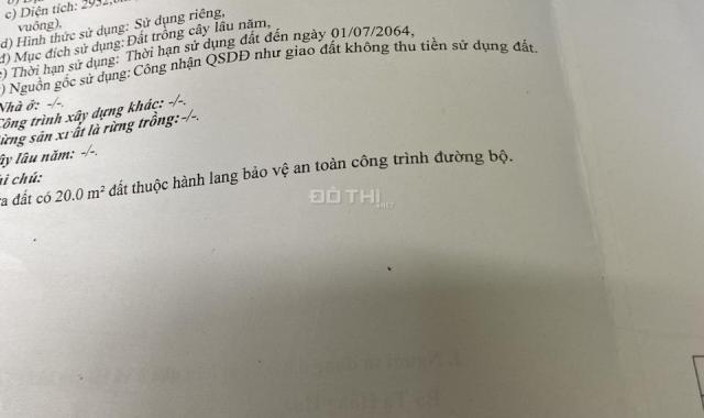 Chính chủ bán lô đất mặt tiền QL 60 thị trấn Mỏ Cày, Bến Tre - giá rẻ nhất khu vực