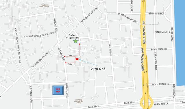 Bán nhà 220m2 kiệt Hoàng Diệu, quận Hải Châu, thông sang Trưng Nữ Vương