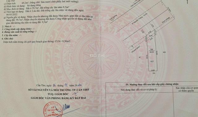 Bán nhà mặt tiền đường Nguyễn Thông. DT 69m2. Giá 3,65 tỷ