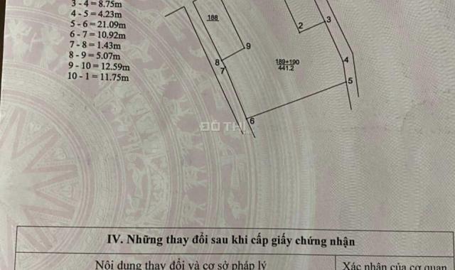 Bán đất mặt phố Thạch Bàn, quận Long Biên-441M-MT 11.8M-Full thổ cư-Giảm theo thiện chí-Chỉ 105 tỷ