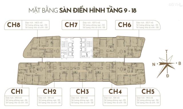 6,5 tỷ căn 3 Phòng Ngủ 108m2 Chung cư cao cấp N01T7 Hanjadin Ngoại giao Đoàn, View cực đẹp