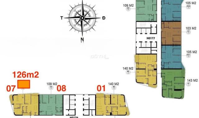 Bán Căn 06 toà N01T7 Han jadin Ngoại Giao Đoàn, 3 phòng ngủ 126m2 Giá không thể rẻ hơn được nữa