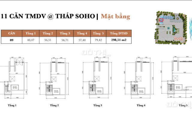 Quỹ căn Shophouse Heritage Westlake 328m2 mới nhất cập nhật T7/2023