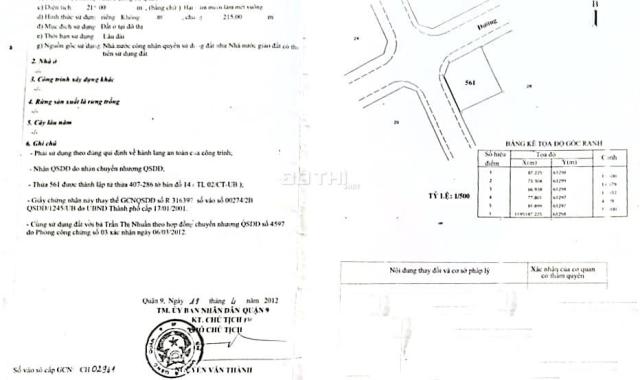 Bán nhà biệt thự căn góc đường Liên Phường gần chợ phước long B Q.9 (215m2) 22 tỷ Lh. 0918 481 296
