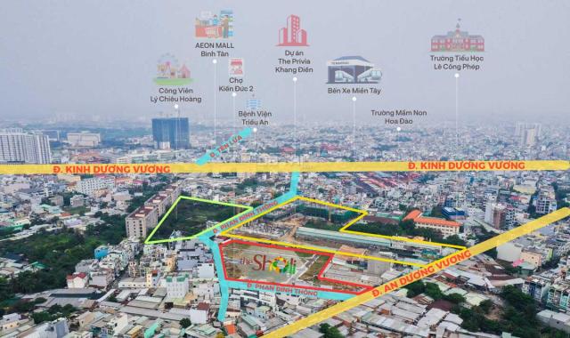 Nhà phố Bình Tân cạnh bên Căn hộ Khang Điên, tiện kinh doanh, cho thuê, sổ sẵn, trả chậm 18 tháng