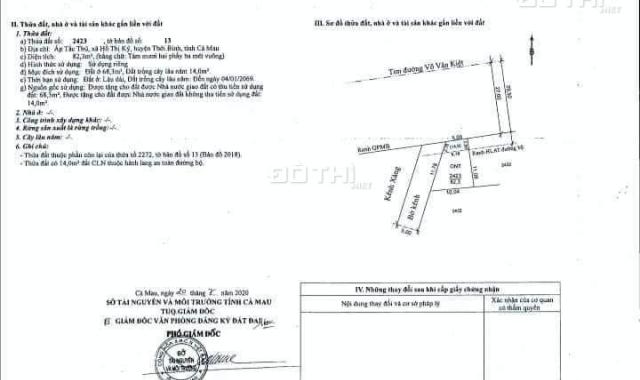 Chính Chủ Bán 3 Nền Liền Kề Sổ Hồng Riêng MT Gần Tuyến Cao Tốc Cà Mau-Cần Thơ