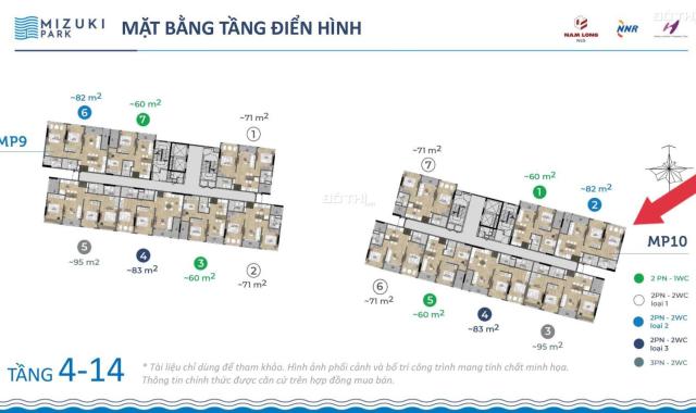 Căn góc View Sông 82m2 Tháp MPX, Mizuki Park. Mua trực tiếp từ Chủ đầu tư Nam Long
