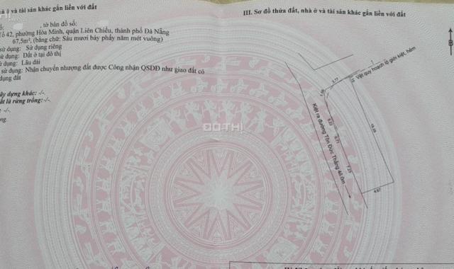 Bán đất 2 mặt kiệt Ô TÔ Kiệt K382 đường Tô Hiệu - Liên Chiểu - Đà Nẵng