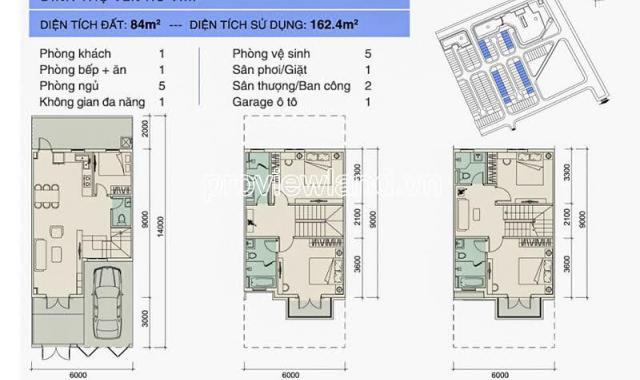 Cần bán Nhà phố tại Simcity Q9 có diện tích 6x14m = 84m2, diện tích sử dụng 162.4m2