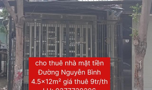 Chị 2 cho thuê căn nhà mặt tiền đường Nguyễn Bình-Nhà Bè để ở và kinh doanh 54m² giá thuê nhanh 9tr