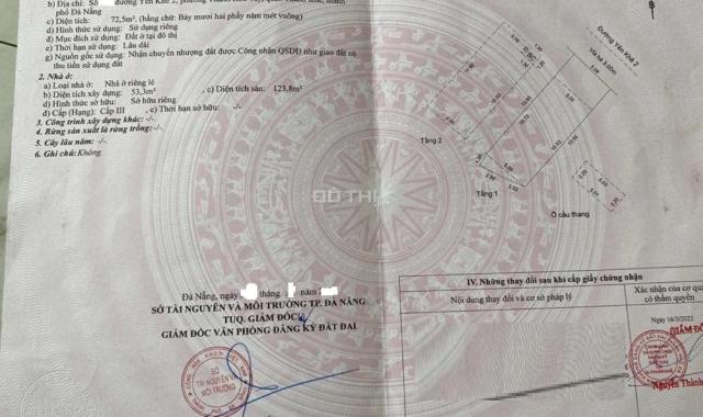 💎Cần bán nhà 2.5 tầng MT đường Yên Khê 2,Quận Thanh Khê.Đà Nẵng.