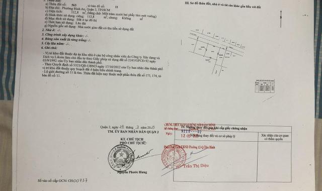 Bán đất An Khánh đường Trần Não Q.2 dự án LikSin gần cầu Sài Gòn (112,8m2) 16 tỷ Lh. 0909 972 783