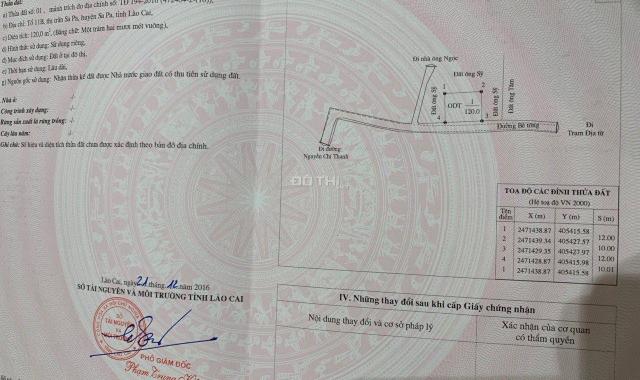 Cắt lỗ đất nền SaPa khu trung tâm diện tích rộng giá rẻ