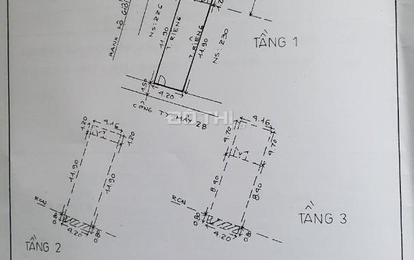 Bán nhà 2 lầu mặt tiền Phan Văn Trị:  4,2 × 21 : giá 17,2 tỷ