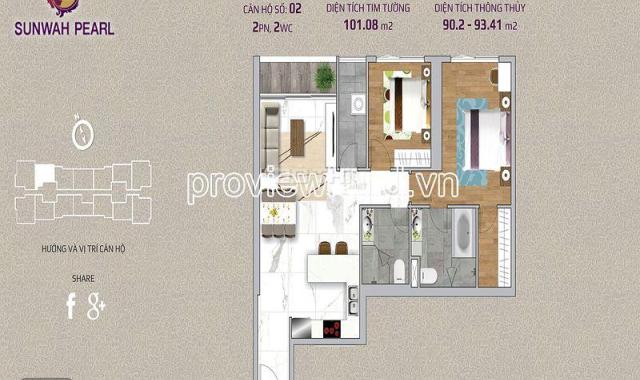 Bán một số căn hộ Sunwah Pear, tháp Golden House, Giá CĐT, TT chia 4 đợt
