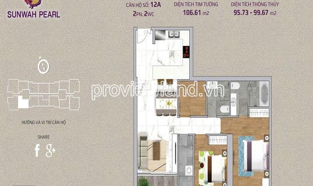 Bán một số căn hộ Sunwah Pear, tháp Golden House, Giá CĐT, TT chia 4 đợt
