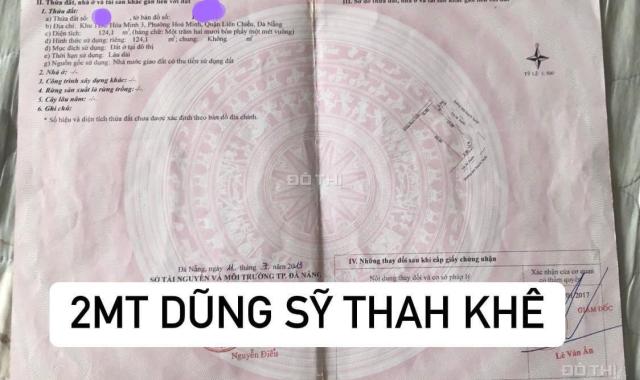 🔴ĐẤT LÔ GÓC 2MT DŨNG SĨ THANH KHÊ & PHẠM ĐÌNH HỔ