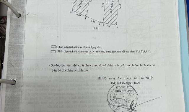 Lô đất  57 m2, mt 5m ngõ thông kinh doanh trung tâm cầu giấy giá nhỉnh 7 tỷ