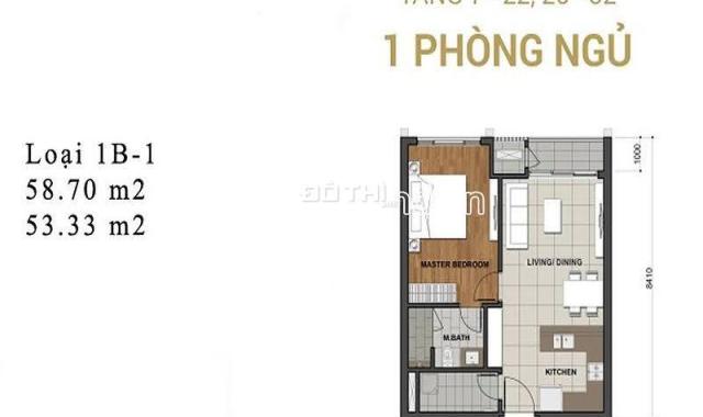 Cho thuê căn hộ Estella Heights, tầng trung tháp T4, 59m2, 1PN, giá tốt