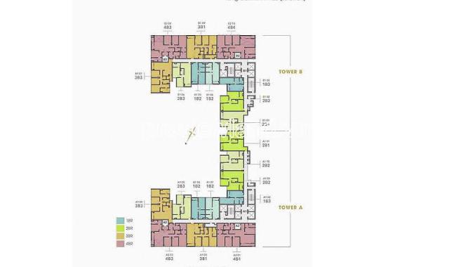 Căn hộ cao cấp cho thuê tại The Marq Quận 1 có diện tích 108.87m2, kiến trúc gồm 3 phòng ngủ