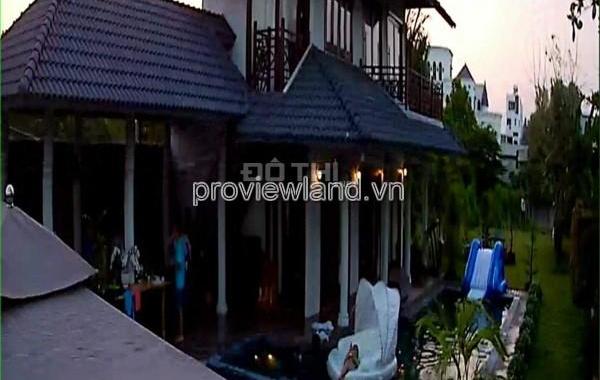 Bán biệt thự dân dã, như Resort, 19x38m, view sông, hồ bơi + sân vườn rộng