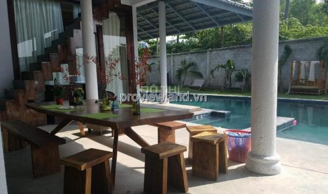 Bán biệt thự dân dã, như Resort, 19x38m, view sông, hồ bơi + sân vườn rộng