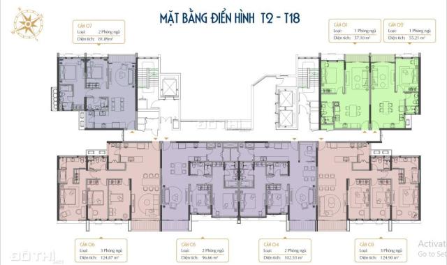 Bán căn góc 1PN+ 1wc  dự án BRG 16 Láng Hạ, Ba Đình HN. Căn 1PN diện tích 55m² giá 4,4tỷ