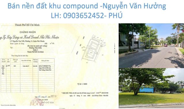 Bán đất nền tiện xây dựng mới HXH Nguyễn Văn Hưởng, Thảo Điền. Dt 434m2, giá 100 tỷ. Lh 0903652452