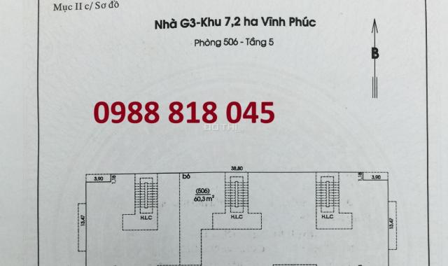 Chính chủ bán nhà G3 Khu 7,2ha Vĩnh Phúc, Ba Đình (ngõ 462 đường Bưởi) 2PN, miễn TG