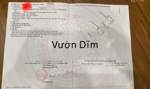 Bán đất kim hoa mê linh 100m2, 3ty hơn tý,  đường 9m, kinh doanh
