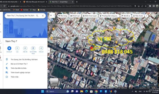 Phát mại nhà đất phố Đinh Công Trứ, Phường Thọ Quang, Sơn Trà, TP Đà Nẵng, 106m2, Mtg