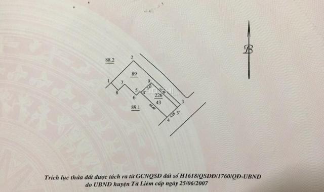 Bán nhà mặt phố tại Đường Xuân Đỉnh, Phường Xuân Đỉnh, Bắc Từ Liêm, Hà Nội diện tích 45m2 giá 7.3