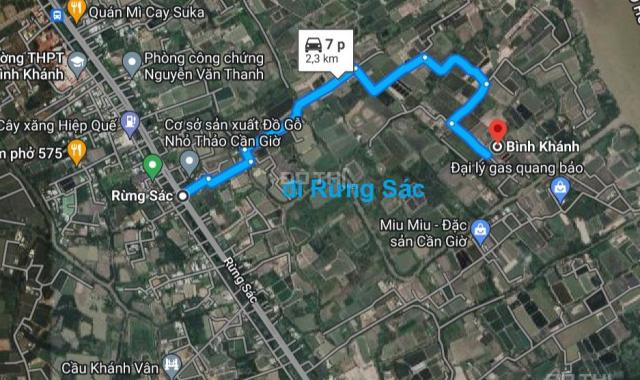 Đất hẻm xe hơi đường Hà Quang Vóc, xã Bình Khánh, Cần Giờ. Hơn 2tr/m2. Giá 2,58 tỷ