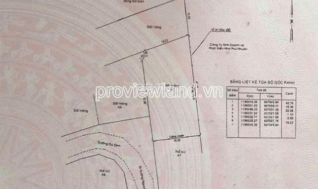 Bán lô đất mặt tiền sông tại Nguyễn Văn Hưởng, DT đất gần 1200m2, thổ cư 756m2