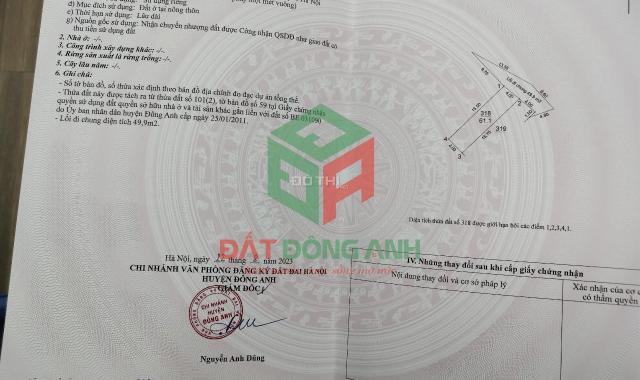 Bán 61m2 đất Trung Oai Tiên Dương - đường 4m - hơn 2 tỷ