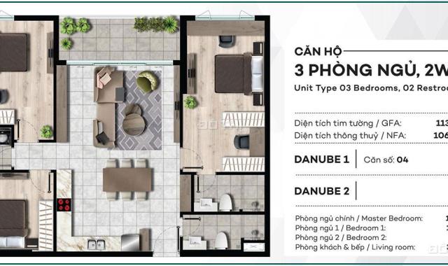 Bán căn hộ chung cư tại West Gate Park 3PN, Tp.Hồ Chí Minh diện tích 85m2