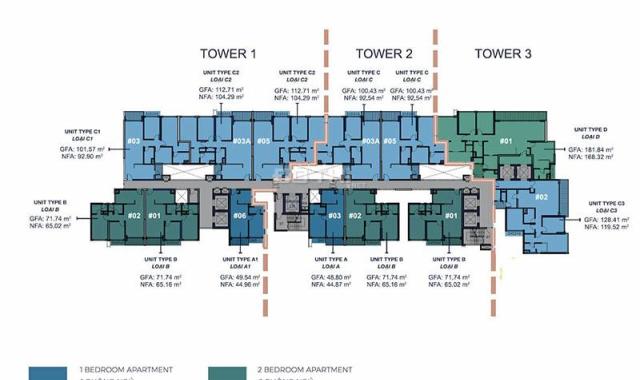 Cho thuê gấp căn hộ Q2 Fraser Thảo Điền, 100m2, 3PN, view sông, không nội thất