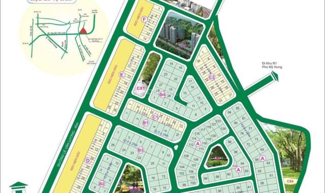 Bán lô góc nền biệt thự 12.5x20m khu SAdeco sau lưng ViVo City Quận 7