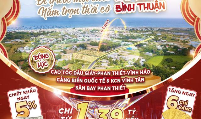 SỞ HỮU ĐẤT NỀN VEN BIỂN NGAY NÚT GIAO CAO TỐC PHAN THIẾT - VĨNH HẢO CHỈ VỚI 800TR ĐỒNG