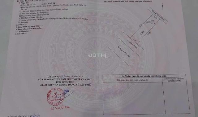 Bán nền rẽ nhất GĐ3 KDC 91B . Sổ hồng . Giá chỉ 2,98 tỷ