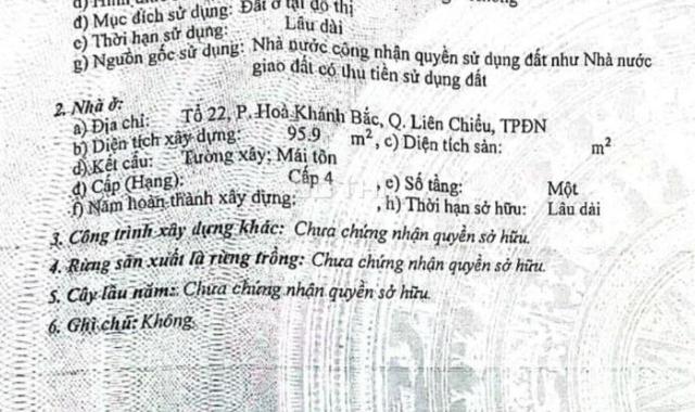 Bán lô đất mặt tiền đường Lạc Long Quân - Hòa Khánh Bắc