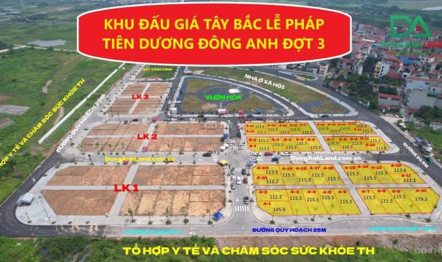 Thông tin đấu giá Tây Bắc thôn Lễ Pháp xã Tiên Dương huyện Đông Anh tỉnh Hà Nội