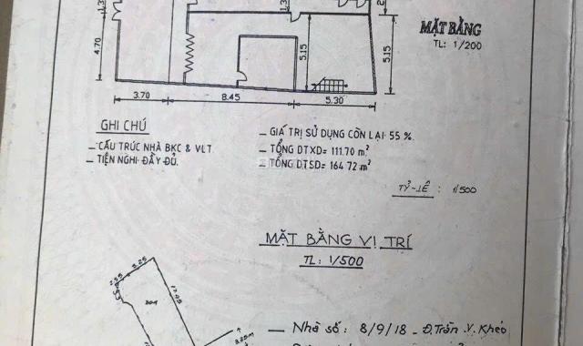 BÁN NHÀ TRỆT CÓ GÁC LỬNG MẶT TIỀN ĐƯỜNG TRẦN VĂN KHÉO