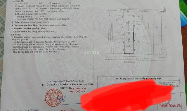 BÁN ĐẤT MẶT ĐƯỜNG YẾT KIÊU. KINH DOANH SẦM UẤT. DT:97.3M2,MT:6.24M !!!