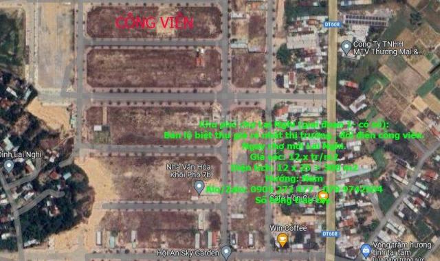Khu phố chợ Lai Nghi (có sổ):  Đất biệt thự giá rẻ nhất thị trường chỉ 12 tr/m2