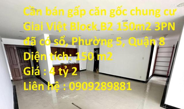 Bán căn hộ chung cư tại Phố Tạ Quang Bửu, Phường 5, Quận 8, Hồ Chí Minh diện tích 150m2