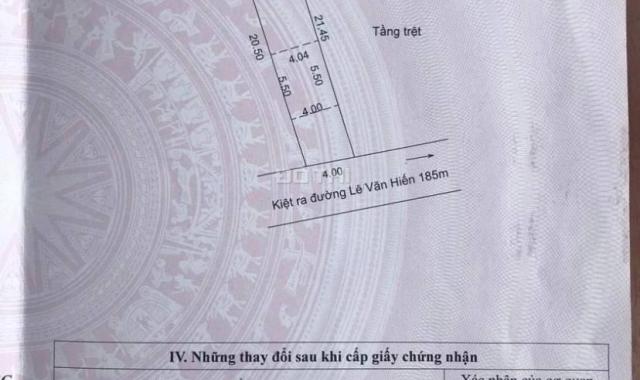 Bán lô đất đẹp kiệt ô tô đường Lê Văn Hiến, Khuê Mỹ, Ngũ Hành Sơn