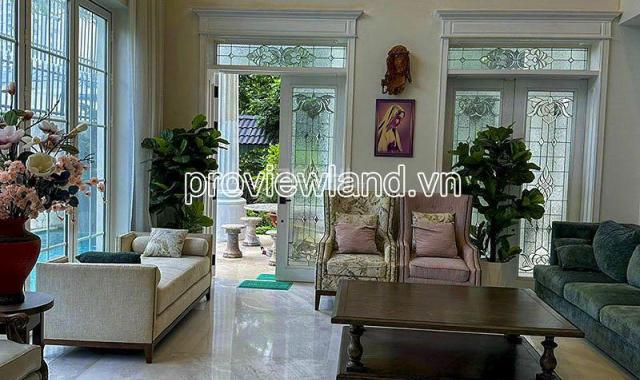 Cho thuê villa Thảo Điền khu Compound, 386m2 đất, 4 tầng, 4PN, hồ bơi + sân vườn